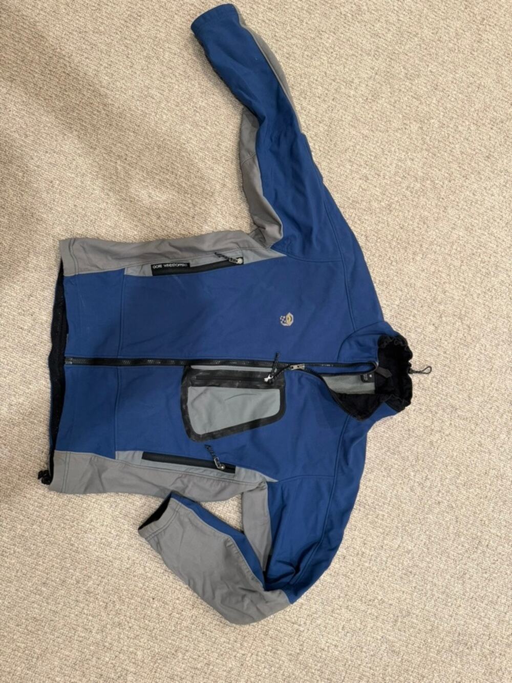 Mountain Hardwear Gore Windstopper Softshell Jacket Men's Blue Gray